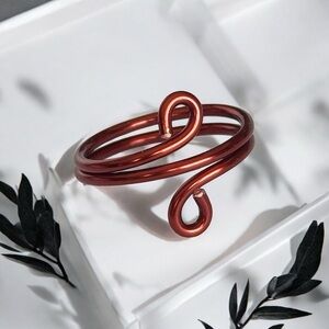 5 For $25💫Alternative Copper Color Wire Spiral Ring
